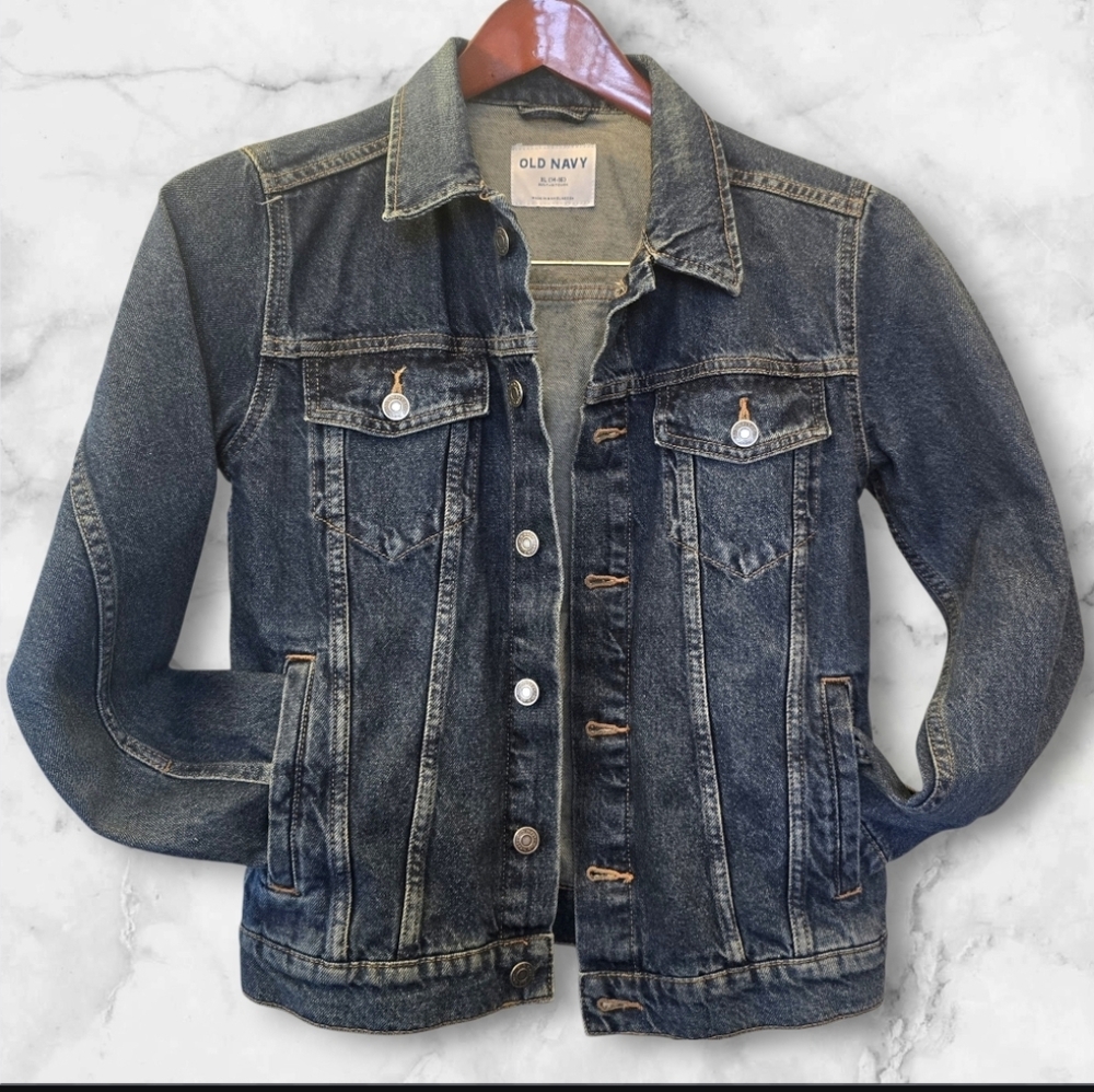 Almost New Youth Old Navy Denim Jacket - Blue (SIZE :XL 14-16 )